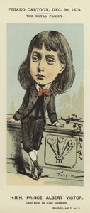Karikatur von Prinz Albert Victor von Faustin