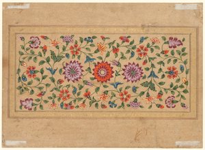 Scrollende Blumenranken, 1755 von Fayzullah