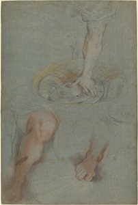 Studien für einen Diener im "Letzten Abendmahl" von Federico Barocci