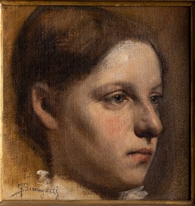 Porträt eines Mädchens von Federico Bernagozzi