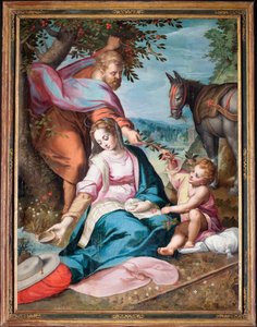 Die Heilige Familie ruht auf der Flucht nach Ägypten von Federico Fiori Barocci or Baroccio