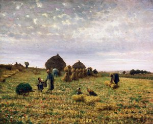 Ernte, Gemälde von Federico Rossano (1835-1912) von Federico Rossano