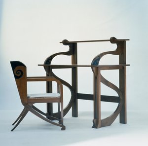 Schreibtisch mit Stuhl von Federico Tesio