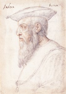 Porträt von Andrea Doria im Profil nach links, mit dem Orden vom Goldenen Vlies von Federico Zuccaro