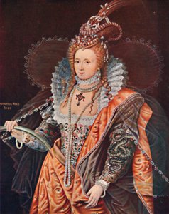 Königin Elizabeth. Ein emblematisches Porträt von Zucchero, um 1602, 1903 von Federico Zuccaro