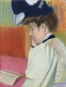 Frau beim Lesen, ca. 1890