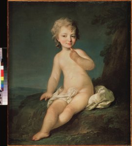 Nacktes kleines Mädchen