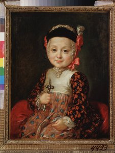 Porträt von Alexei Grigorievitch Bobrinski als Kind