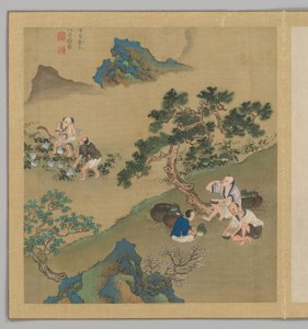 Oden des Staates Bin: Der siebte Monat, spätes 18. - frühes 19. Jahrhundert von Fei Qinghu (fl.late18th-early 19th century)