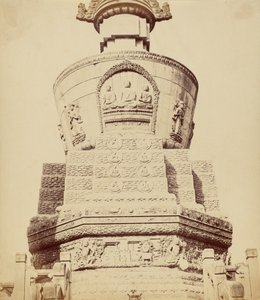 Architektonische Ansicht des Lama-Tempels in der Nähe von Peking, Oktober 1860, 1860