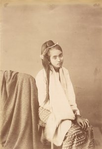 Burmesischer Seidenweber von Felice Beato