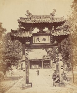 Eingang zur Schatzkammer, Kanton, 10. April 1860 von Felice Beato