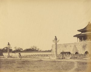 Eingang zum Winterpalast, Peking, Oktober 1860 von Felice Beato