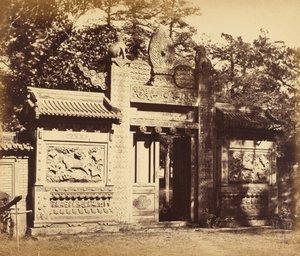 Außenansicht des Grabdepots, nahe Peking, Oktober 1860