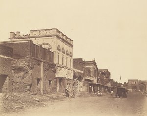 Haus, in dem der König im Palast eingesperrt war von Felice Beato