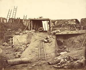 Innenraum des Nordforts, das im Sturm erobert wurde
