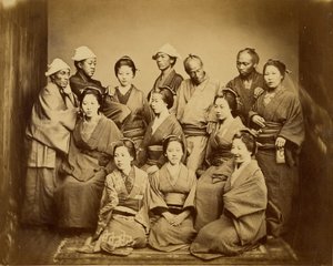 Japanische Familie von Felice Beato