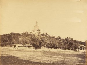 Die große Pagode im kaiserlichen Wintergartenpalast, 29. Oktober 1860 von Felice Beato