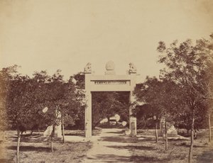 Grab in der Nähe von Palichian, der Ort des Beginns des Angriffs am 21. September 1860
