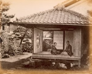 Tycoons Rastplatz auf der Tocaido Hasa, 1868