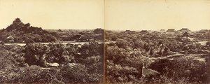 Ansicht des Kaiserlichen Winterpalastes, Peking, mit dem Künstlichen Hügel, 29. Oktober 1860