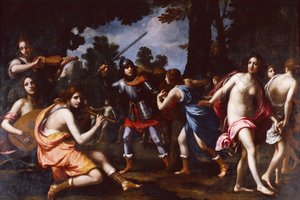 Rinaldo im verzauberten Wald von Felice Ficherelli