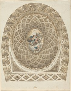 Eine Kassettendecke mit Apollo und Phaeton