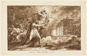 Iris ermutigt Priamos, den Körper von Hektor von Achilles zu erbitten, 1810–20