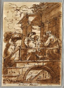 Studie der Heimsuchung, nach Peter Paul Rubens