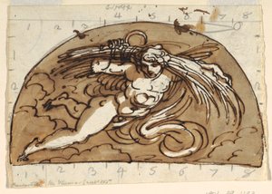 Sommer, Lunette für die Decke, Sala Ottagonale, Palazzo Milzetti, Faenza von Felice Giani