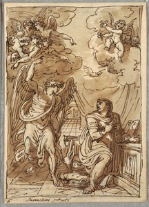 Die Verkündigung, Studie nach Orazio Samacchini, Forli