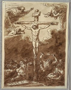 Die Kreuzigung, Studie nach Ludovica Carracci