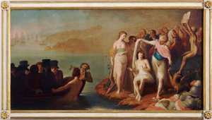 Ankunft italienischer Exilanten in Frankreich im Jahr 1802