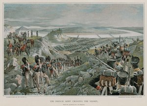 Französische Armee überquert den Niemen