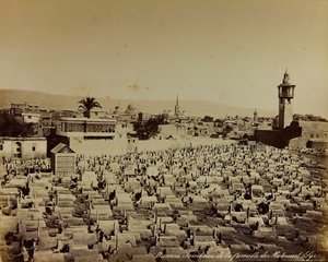 Album „Damas et Baalbek“: Mohammeds Familienfriedhof in Damaskus von Félix Bonfils