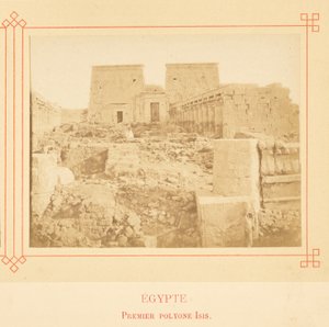 Erster Pylon Isis von Félix Bonfils