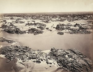 Der erste Katarakt des Nils, aufgenommen in Philae, Ägypten von Félix Bonfils