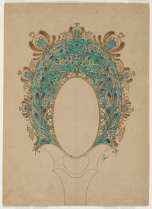 Entwürfe für einen Handspiegel, um 1900-1902
