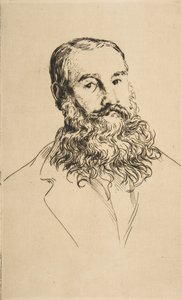 Porträt von Charles Leland von Felix Bracquemond