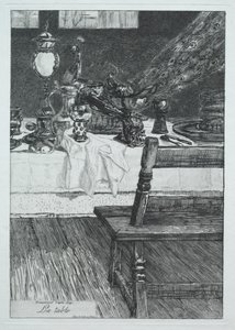 Der Tisch, nach H. Leys, 1868