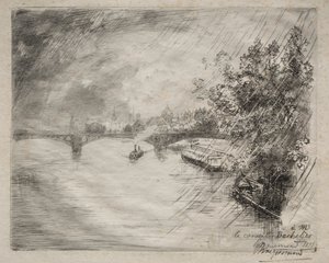 Ansicht der Brücke von Saint-Pères