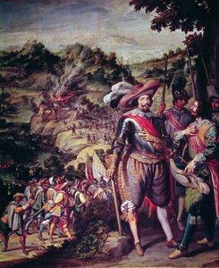 Rückeroberung der Insel San Cristobal im Jahr 1634 von Felix Castello