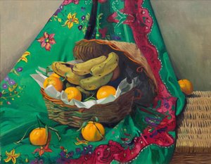 Korb mit Mandarinen und Bananen, 1923