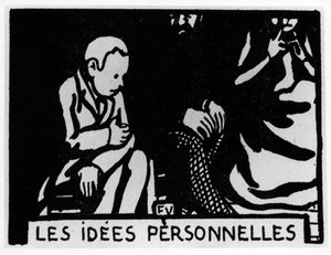 Karottenkopf: „persönliche Ideen“ geschrieben von Jules Renard, ed. Flammarion (Illustration)