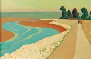 Deich von Honfleur von Felix Edouard Vallotton
