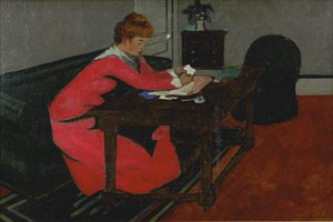 Misia an ihrem Schreibtisch, 1897
