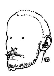 Porträt von Jules Renard von Felix Edouard Vallotton