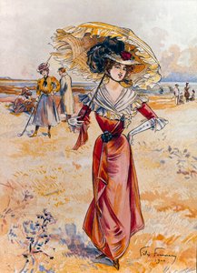 Die Elegante am Strand. von Felix Fournery