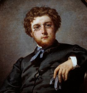 Porträt von Georges Bizet (1838-1875), französischer Komponist. Detail des Gemäldes von Félix Henri Giacomotti (1828-1909). Paris, Musée Carnavalet von Felix Henri Giacomotti