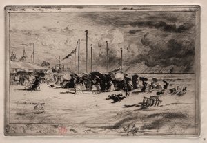 Ein Sturm bei Trouville von Felix Hilaire Buhot